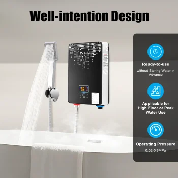 6500W Instant Electric Water Heater LED Touch Screen