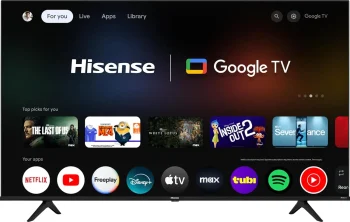 55-Inch 4K UHD Smart TV with Google TV, Alexa, Dolby Vision HDR, Game & Sports Modes, Voice Remote